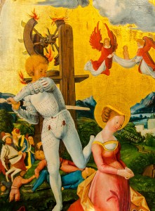 St. Catherine is beheaded (Image taken at Unterlinden Museum, Colmar, France by John Kroll)